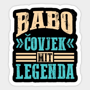 Babo Bosnia Father Bosnian Dad Balkan Bosna Sticker